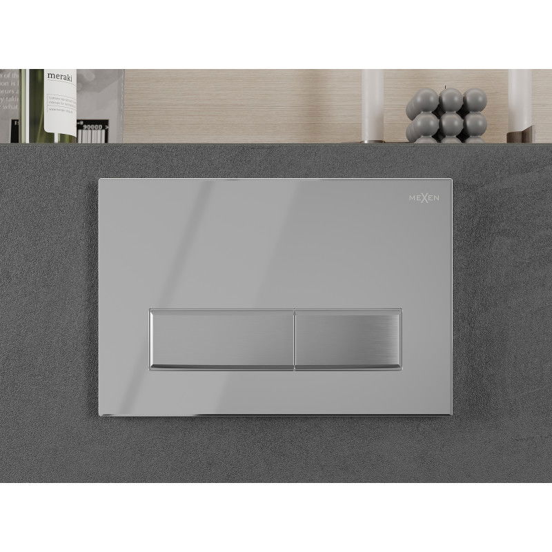 Mexen Fenix 09 öblítő gomb, fényes króm - 600999