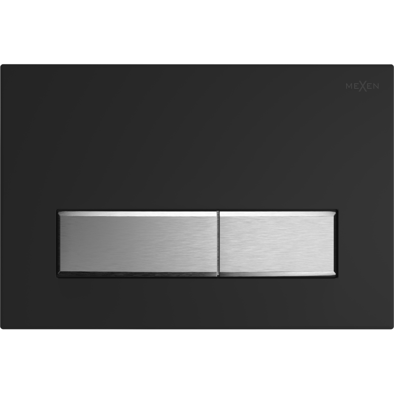 Mexen Fenix 09 öblítőgomb, fekete/matt króm - 600997