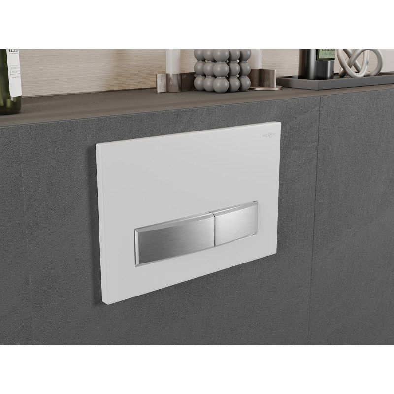 Mexen Fenix 09 buton de spălare, alb/crom mat - 600929