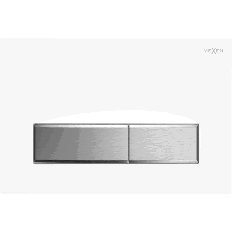 Mexen Fenix 09 öblítőgomb, fehér/matt króm - 600929