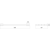Mexen Arno raft pentru prosop, alb - 7020720-20