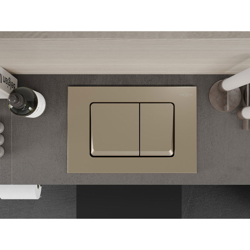 Mexen Fenix 10 XS buton de spălare, auriu șampanie - 601004