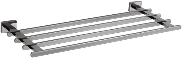 Mexen Arno törülközőtartó, fekete króm - 7020720-73