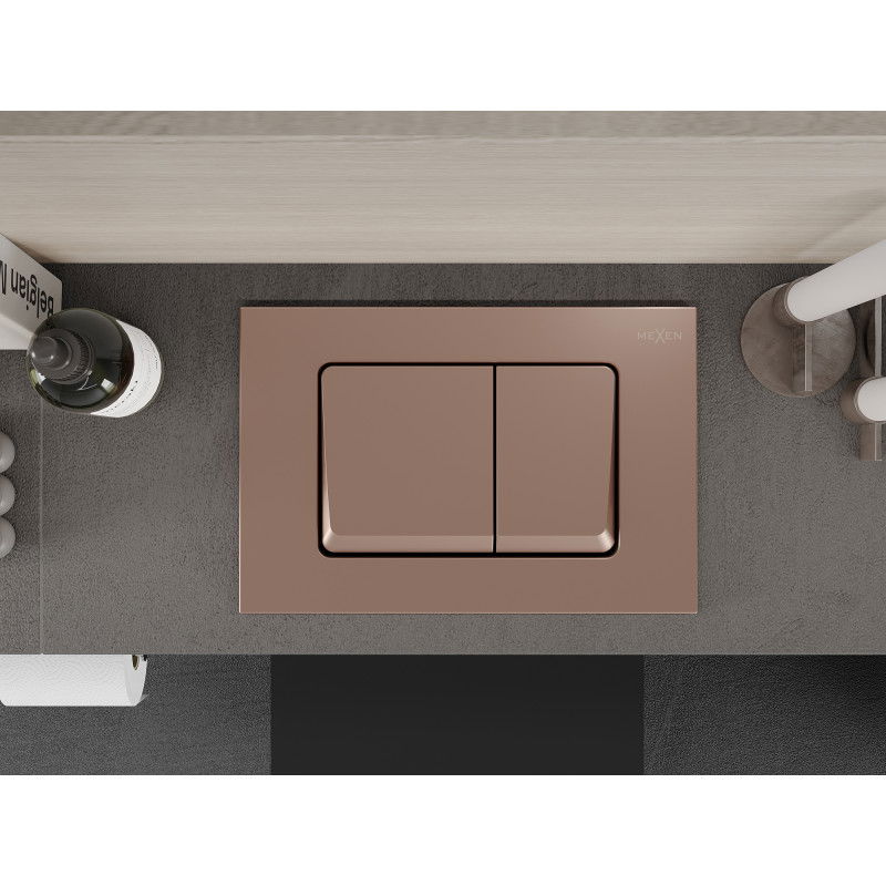 Mexen Fenix 10 XS buton de spălare, aur roz - 601005