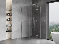 Mexen Mist-H T cabină de duș cu deschidere dreapta 75 x 75 cm, transparent, crom - 8A5T-075-075-01-00-P