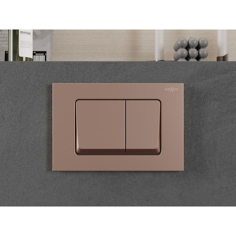 Mexen Fenix 10 XS buton de spălare, aur roz - 601005