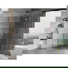 Mexen Mist H T cabină de duș cu balamale dreapta 95 x 95 cm, transparent, crom - 8A5T-095-095-01-00-P