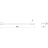 Mexen Arno cuier pentru prosop, aur roz - 7020724-60