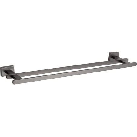 Mexen Arno suport dublu pentru prosoape, gri metalic periat - 7020725-66