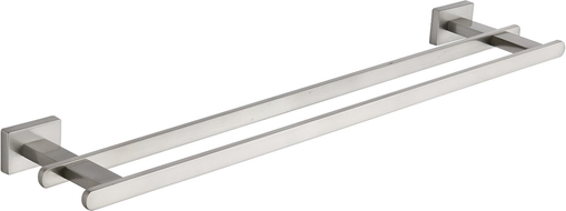 Mexen Arno kettős törölközőtartó, matt nikkel - 7020725-97