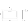 Mexen Arno suport pentru prosop, crom - 7020732-00