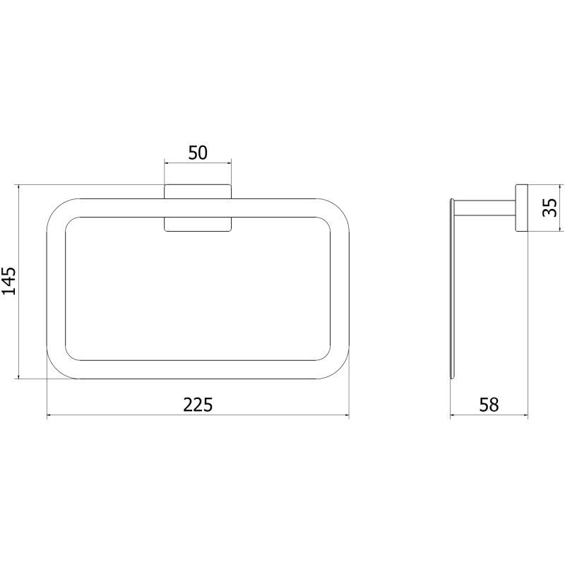 Mexen Arno cuiere pentru prosoape, aur roz - 7020732-60
