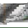 Cabină de duș Mexen Mist H T deschisă dreapta 85 x 100 cm, transparent, crom - 8A5T-085-100-01-00-P