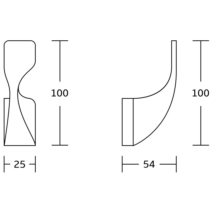 Mexen Rino törölközőkampó, fekete - 7027035-70