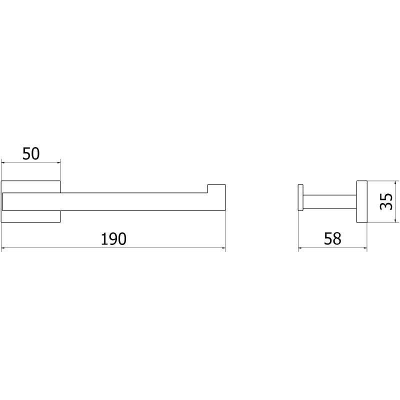 Mexen Arno suport pentru hârtie igienică, auriu periat - 70207333-55