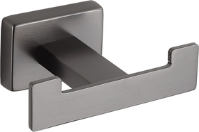 Mexen Arno kettős törölközőhorog, szálcsiszolt gun gray - 7020735-66