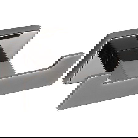 Mexen Arno dupla törölköző akasztó, fekete króm - 7020735-73