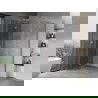 Mexen Mist H T cabină de duș cu ușă rabatabilă stânga 110 x 75 cm, transparent, crom - 8A5T-110-075-01-00-L