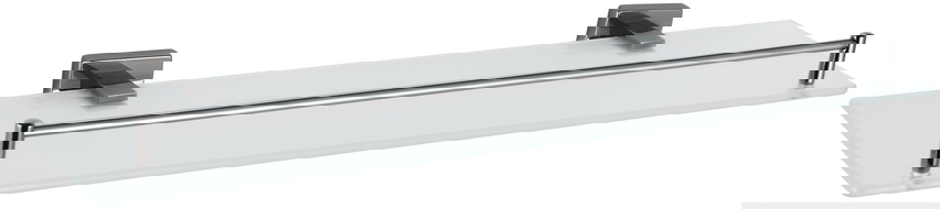 Mexen Arno raft de sticlă suspendat, crom negru - 7020737-73