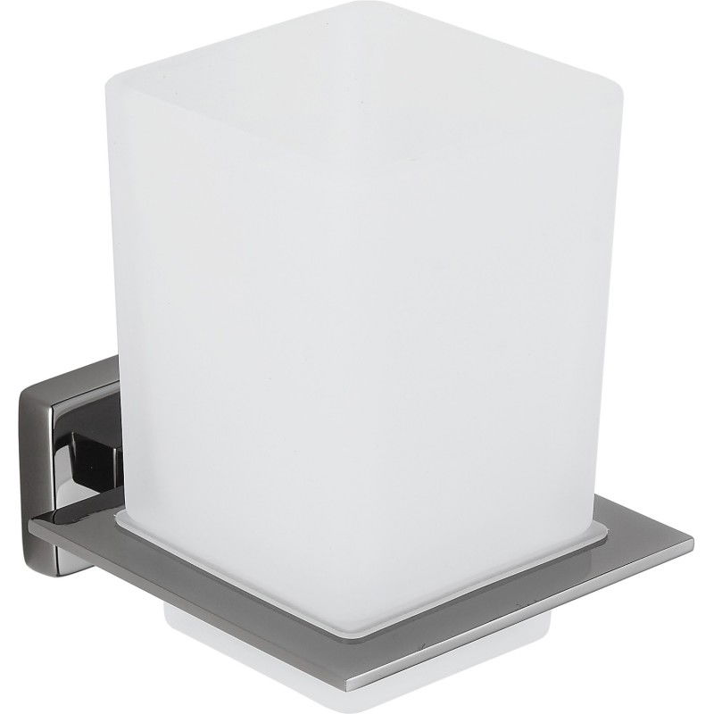 Mexen Arno suport pentru periuțe de dinți, crom negru - 7020738-73