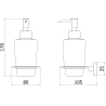 Mexen Arno distribuitor de săpun, auriu - 70207388-50
