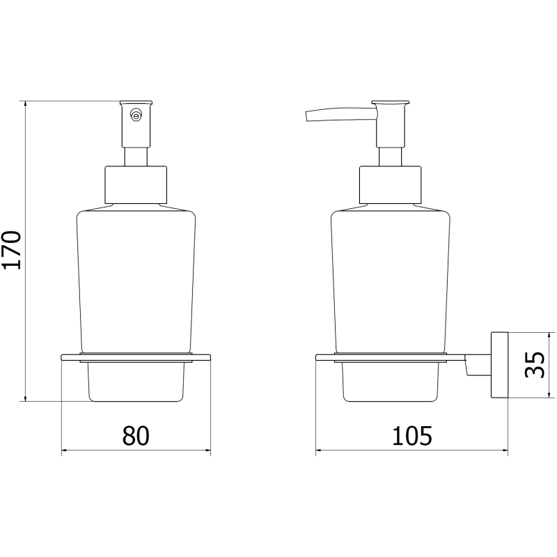 Mexen Arno dispenser săpun, aur roz - 70207388-60