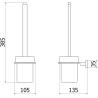 Mexen Arno WC-kefe, fekete - 7020750-70