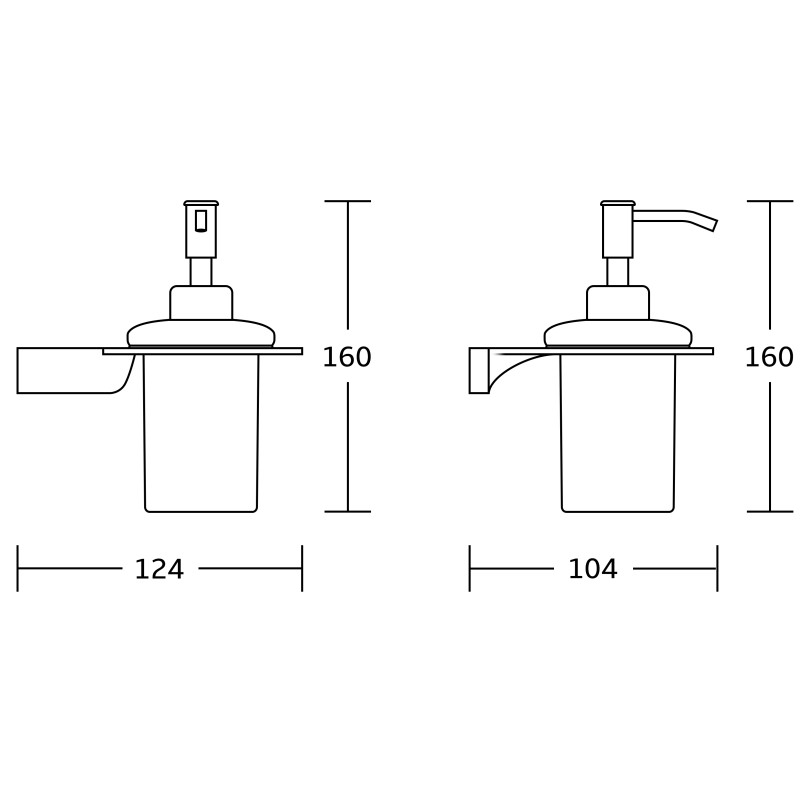 Mexen Rino szappanadagoló, fekete - 70270388-70