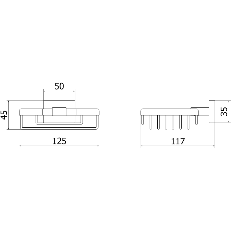 Mexen Arno tálca, arany kefe - 7020751-55