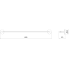 Mexen Remo suport de prosoape, auriu - 7050724-50