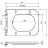 Mexen capac de toaletă cu închidere lentă, duroplast, Albă - 39090100