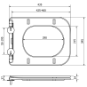 Mexen slim WC-ülőke leeresztő automatikával, Duroplaszt, Fehér - 39090100