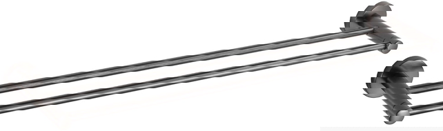 Mexen Remo dupla törölközőtartó, selyemfényű szürke - 7050725-66