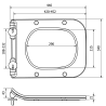 Mexen capac de toaletă cu închidere lentă slim, duroplast, alb lucios - 39080100