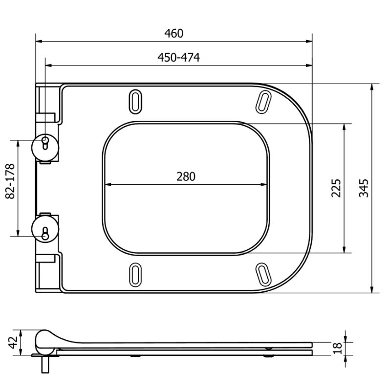 Mexen capac WC cu închidere lentă slim, duroplast, alb lucios - 39070100