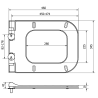 Mexen capac de toaletă cu închidere lentă, duroplast, Albă - 39070100