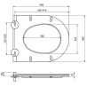 Mexen capac de toaletă cu cădere lentă slim, duroplast, alb lucios - 39050100