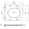Mexen capac WC slim cu închidere lentă, duroplast, alb lucios - 39050100
