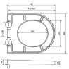 Mexen capac gros de toaletă cu închidere lentă, duroplast, Albă - 39020100
