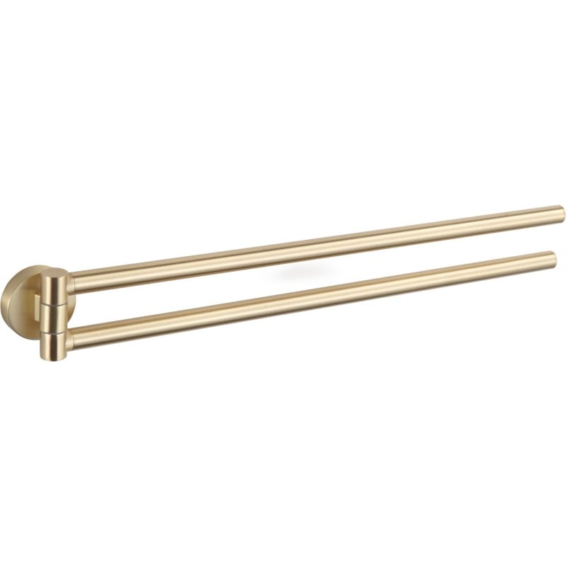 Mexen Remo cuier rotativ dublu pentru prosoape, auriu periat - 70507255-55