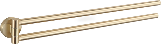 Mexen Remo cuier rotativ dublu pentru prosoape, auriu periat - 70507255-55