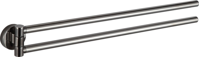 Mexen Remo cârlig rotativ dublu pentru prosop, crom negru - 70507255-73