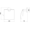 Mexen Remo suport hârtie igienică, alb - 7050733-20