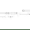 Mexen Base cuier dublu pentru prosop, Auriu - 7088225-50