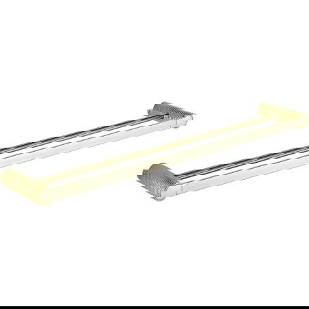 Mexen Base cuier dublu pentru prosop, Auriu - 7088225-50