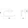 Mexen Remo suport pentru hârtie igienică, auriu - 70507333-50