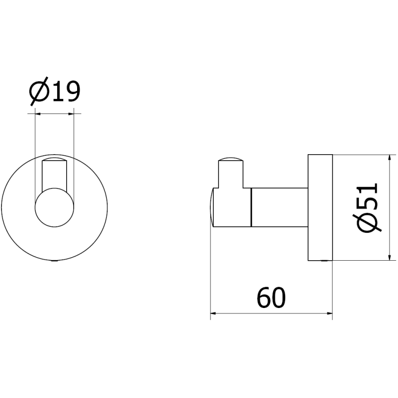 Mexen Remo törölköző akasztó, arany - 70507351-50
