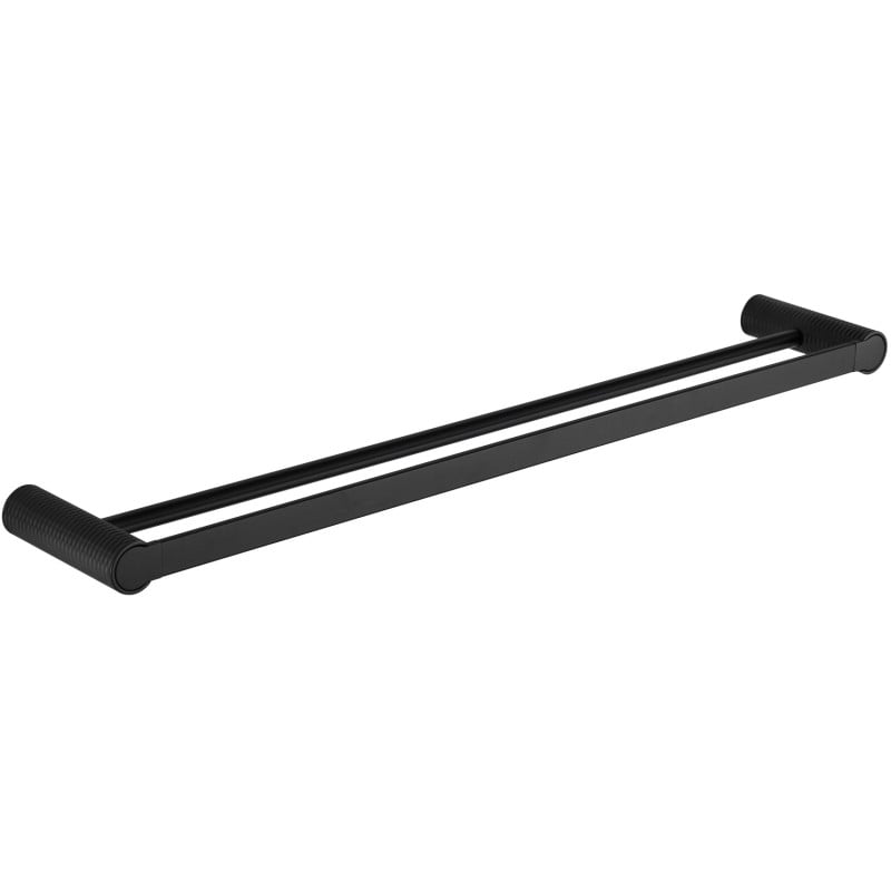Mexen Base cuiere dublu pentru prosop, negru - 7088225-70