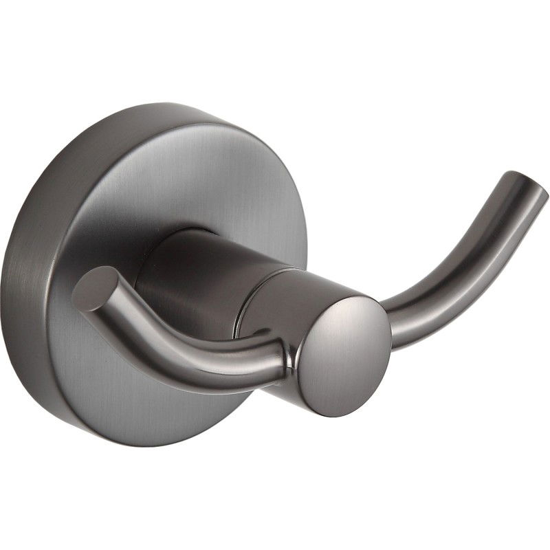 Mexen Remo kettős törölközőhorog, szálcsiszolt gun gray - 70507352-66