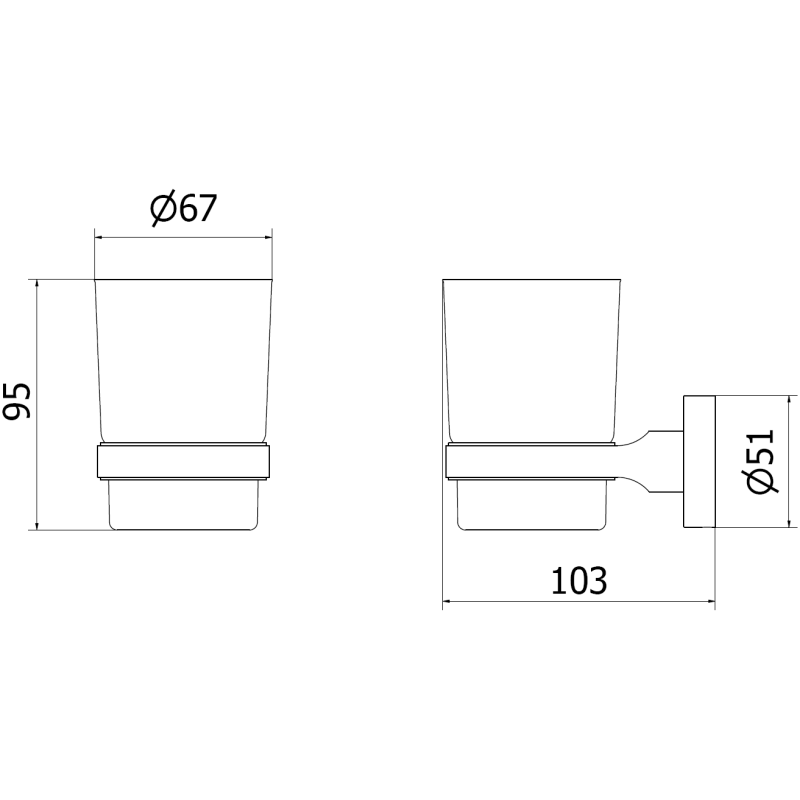 Mexen Remo suport pentru periuțe de dinți, auriu - 7050738-50